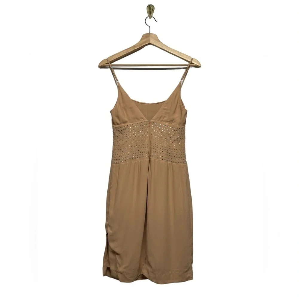 X BY NBD Ivy Embellished Mini Dress Nude XXS - Picture 8 of 11